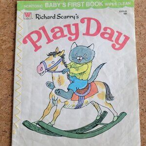 Vintage Baby's First Book Richard Scarry's Play Day 1972